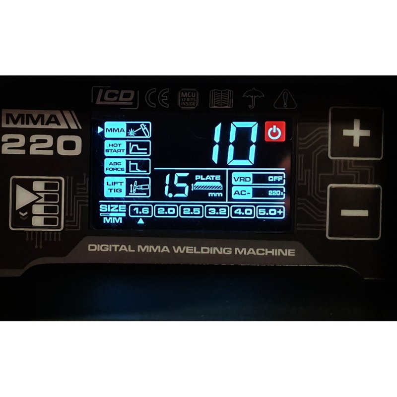 Proweld MMA-220DLS-LCD aparat de sudura